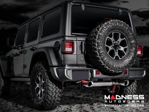 Jeep Wrangler JL MF Series Dual Exit Cat Back Exhaust System - Hi Temp Black - 3.6L Jeep Wrangler JL MF Series Dual Exit Cat Back Exhaust System - Hi Temp Black - 3.6L